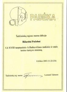 Salcininku rajono meras 2003 